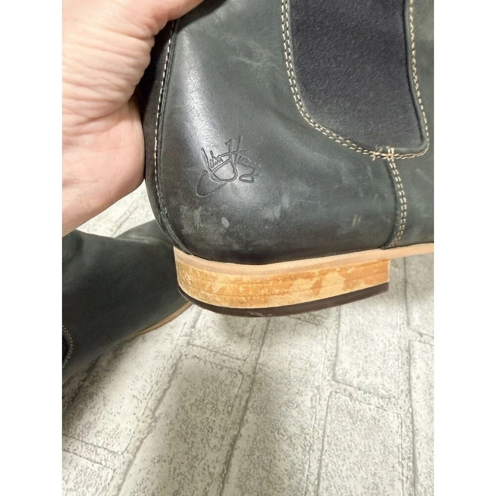 John Fluevog Mens Chelsea Boots Size 12.5 Leather